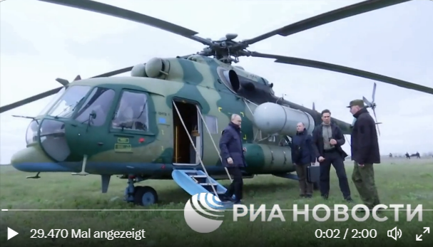 Humpel-Video von Putin! Bizarrer Putin-Auftritt schockt Russland - Schwer humpelnd besucht der Kreml-Fürst die Front!