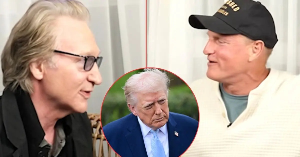 Woody Harrelson Roasts Bill Maher Over His 'Buddy' Trump Threatening to Not Let Him Into Kennedy Center to Accept Mark Twain Prize